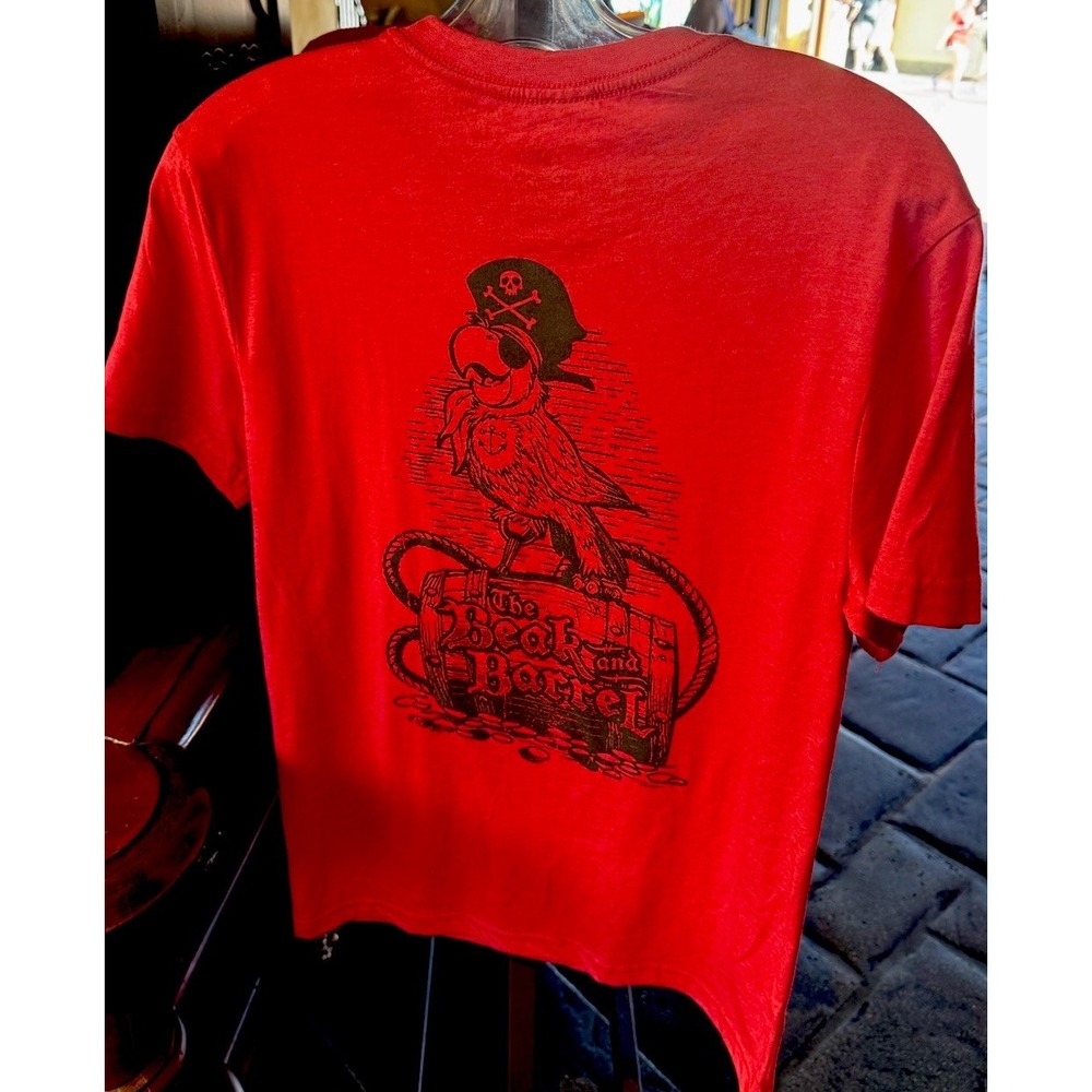 Disney‎ Parks 2025 The Beak And Barrel Shirt Pirates Of Caribbean Bar Parrot